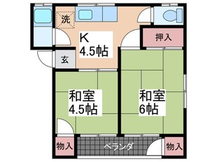 瀬戸内荘の物件間取画像